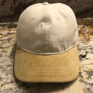 Rag & Bone ivory suede baseball cap